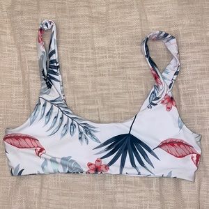 floral bikini top